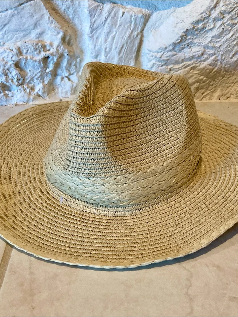 NWT House of Harlow 1960 Straw Sun Hat - Natural Tan